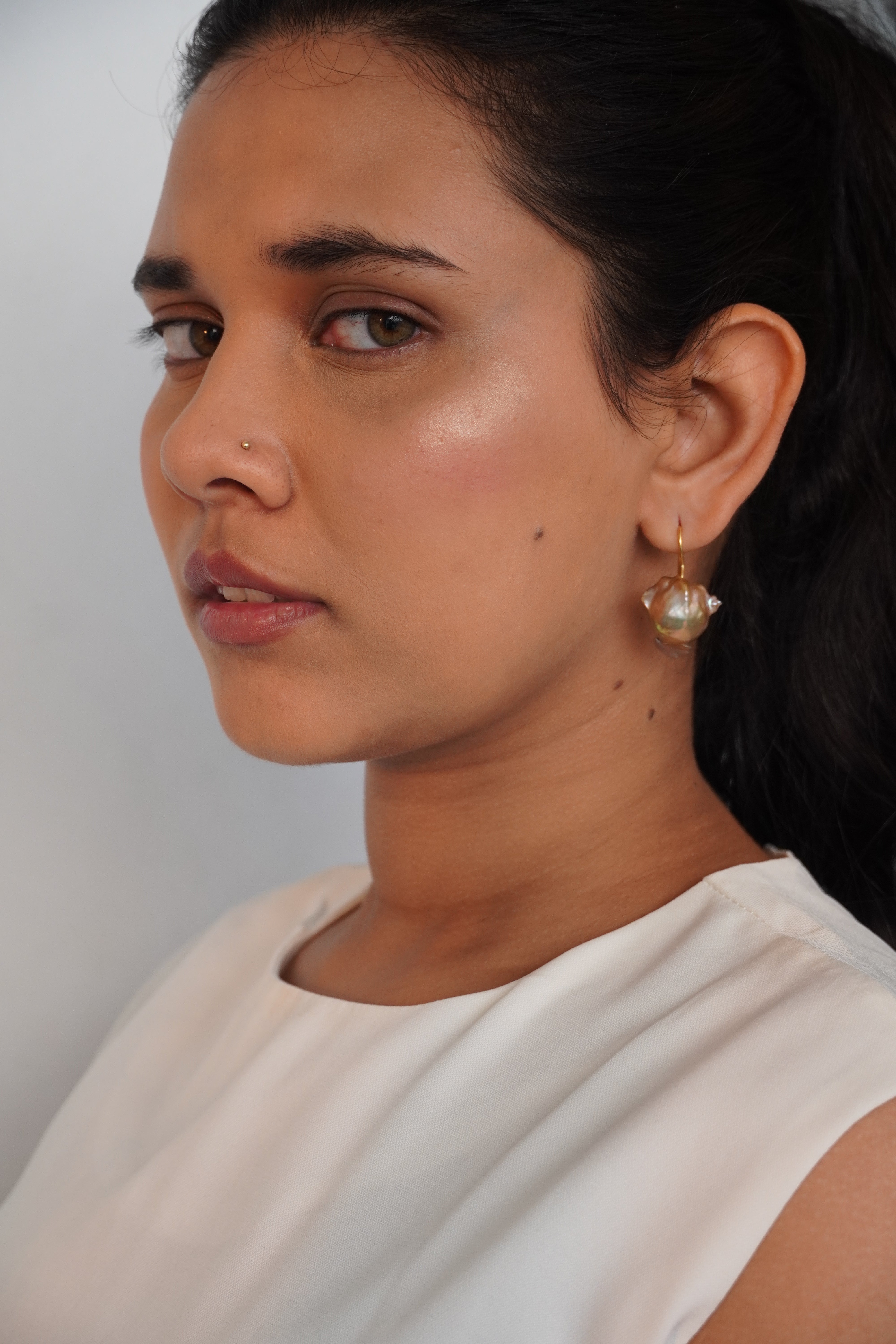 ROSALIND RENAISSANCE BAROQUE PEARL EARRINGS